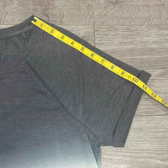 Sonoma The Supersoft Top Short Cuffed Sleeve Gray Ombre M - Picture 10 of 15
